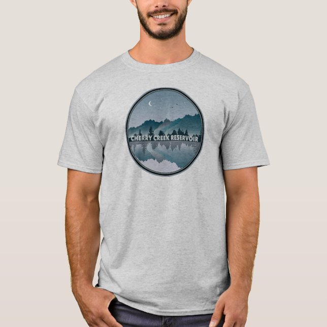 T-shirt Réflexion du réservoir de Cherry Creek (Devant)