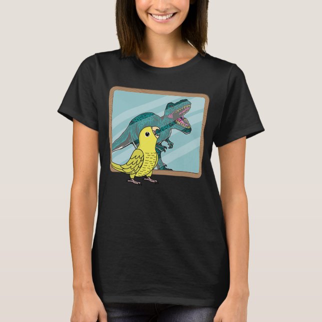 T-shirt Réflexion Perroquet et Rex I Parrotlet jaune (Devant)