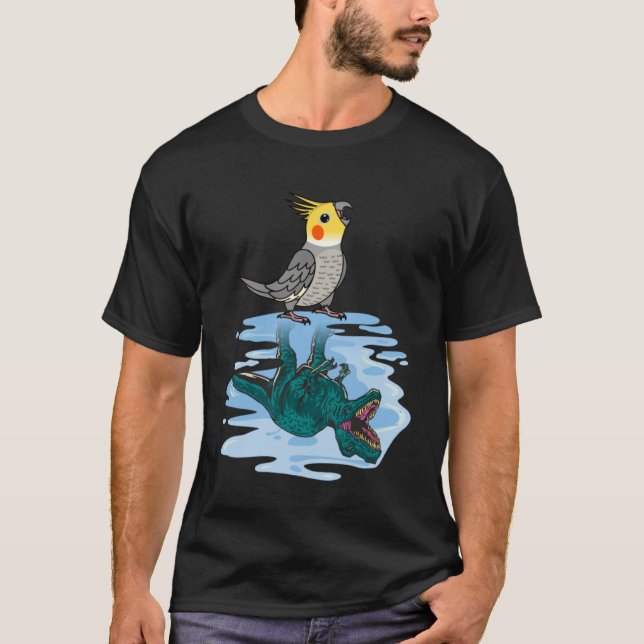 T-shirt Réflexion Perroquet & Rex I Cockatiel (Devant)