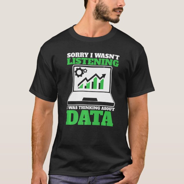T-shirt Réflexion sur Data Analyst Data Science (Devant)