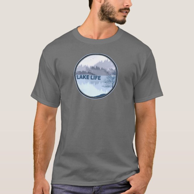 T-shirt Réflexion sur la vie des lacs (Devant)