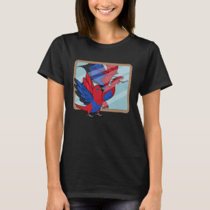 T-shirt Réflexion sur le perroquet et le dragon I Eclectus