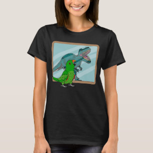 T-shirt Réflexion sur le perroquet et le rex I Eclectus ma