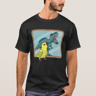 T-shirt Réflexion sur le perroquet et le Rex I Ringneck in
