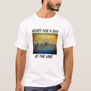 T-shirt Réflexion sur l'eau du lac Outdoorsman Photo Natur