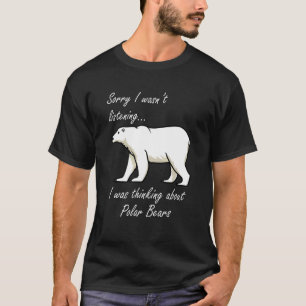 T-shirt Réflexion sur les ours polaires Aventure sauvage