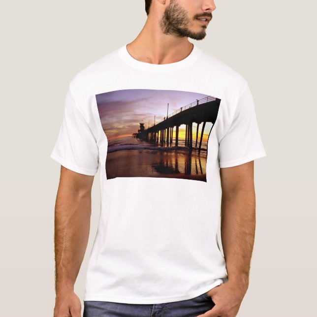 T-shirt Réflexions de marée basse au crépuscule, (Devant)