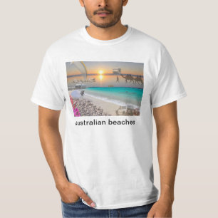 T-shirt RÉFLEXIONS des plages d'Australien d'once