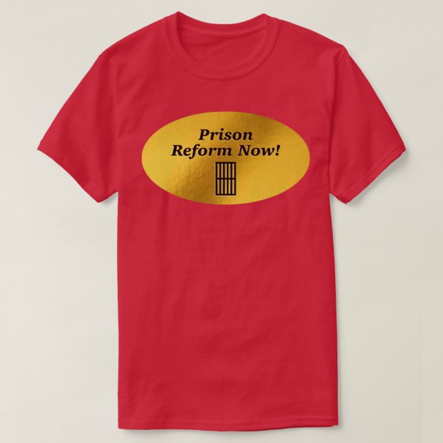 T-shirt Réforme des prisons maintenant BLM (Design devant)