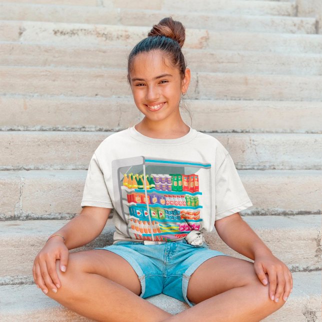 T-shirt Réfrigérateur de lait de supermarché (Créateur téléchargé)