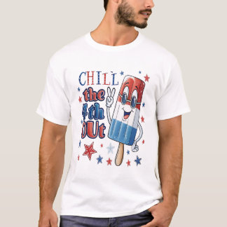 T-shirt Refroidir le 4ème dehors : Patriotic Popsicle