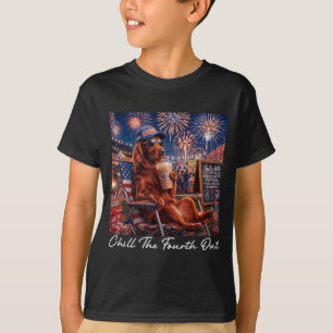 T-shirt Refroidir le quatrième de drôle Setter irlandais c