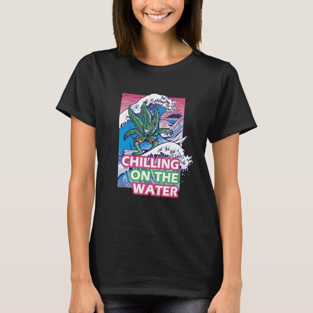 T-shirt Refroidissement Sur L'Eau Vibe De Surf (Devant)
