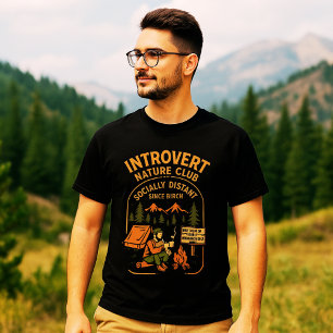T-shirt Refuge Cozy dans la Forêt pour Âmes Calmes