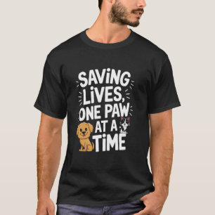 T-shirt Refuge pour animaux Sauver la conception d'animaux