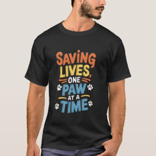 T-shirt Refuge pour animaux Sauver la conception d'animaux