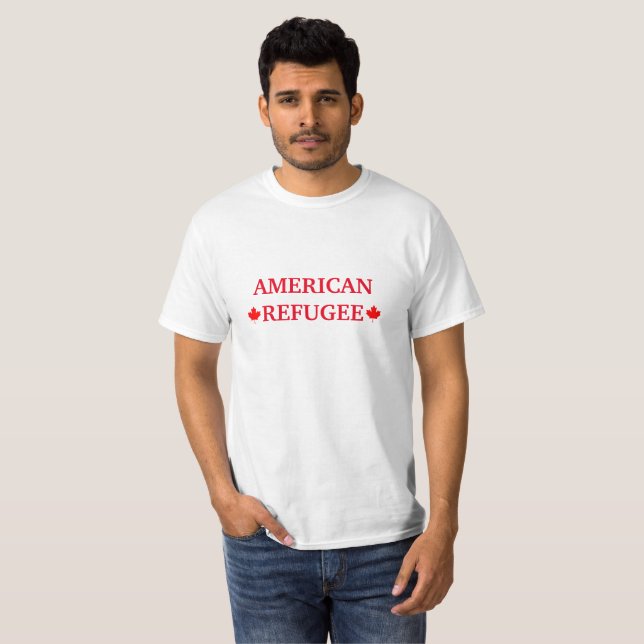 T-SHIRT RÉFUGIÉ AMÉRICAIN (Devant entier)