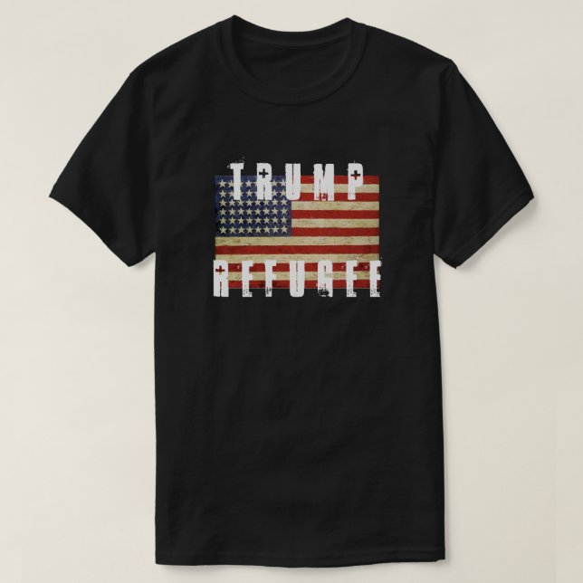 T-SHIRT RÉFUGIÉ AMÉRICAIN DE TRUMP (Design devant)