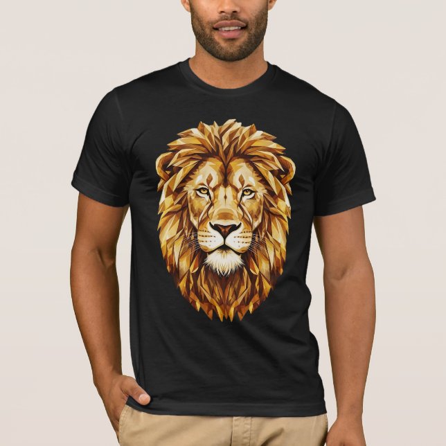 T-shirt Regal Citrine Lion Head (Devant)