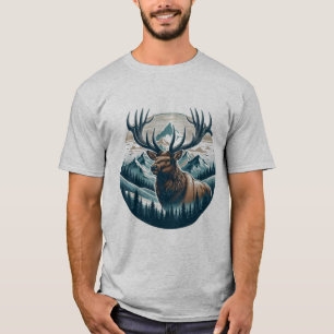 T-shirt Regal Elk, la faune majestueuse
