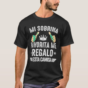 T-shirt Regalo Para Tio De Sobrinos Espa ol D a Del Padre