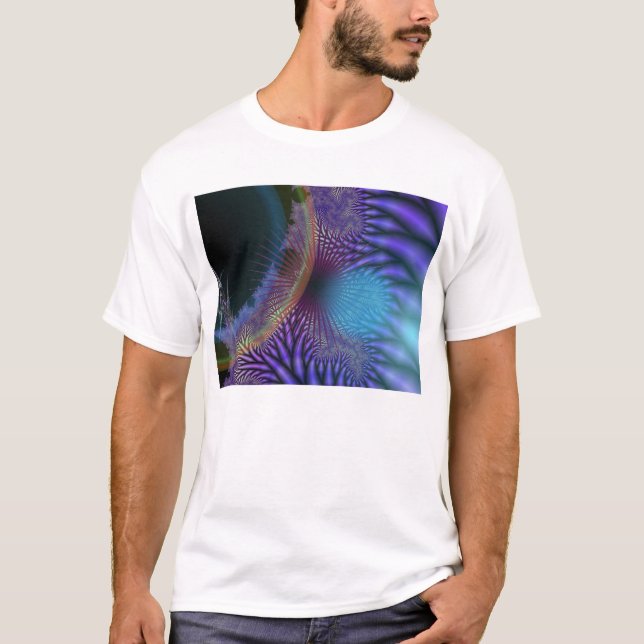T-shirt Regard centripète - mystère d'améthyste et d'azur (Devant)