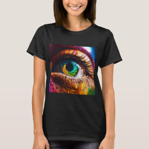 T-shirt "Regard du temps : Réflexion de l'horloge dans les