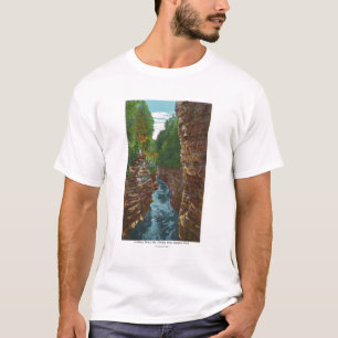 T-shirt Regard en bas de l'abîme d'Ausable de la caverne