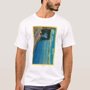 T-shirt Regardant vers la crique de zéphyr, Mt. Tallac