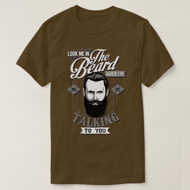 T-shirt Regarde ma barbe (Design devant)
