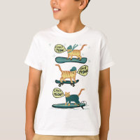 Regarde Meowt ! Skate Snowboard Surfer Tabby Chat
