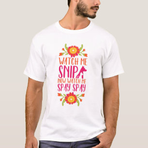 T-shirt Regarde-moi couper Vétérinaire Technicien vétérina