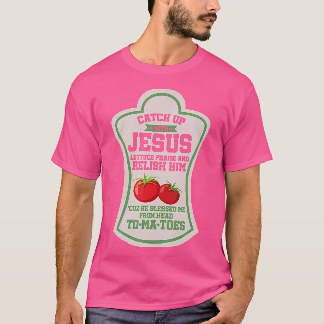 T-shirt Regarder avec Jésus la foi chrétienne religion Rel (Devant)