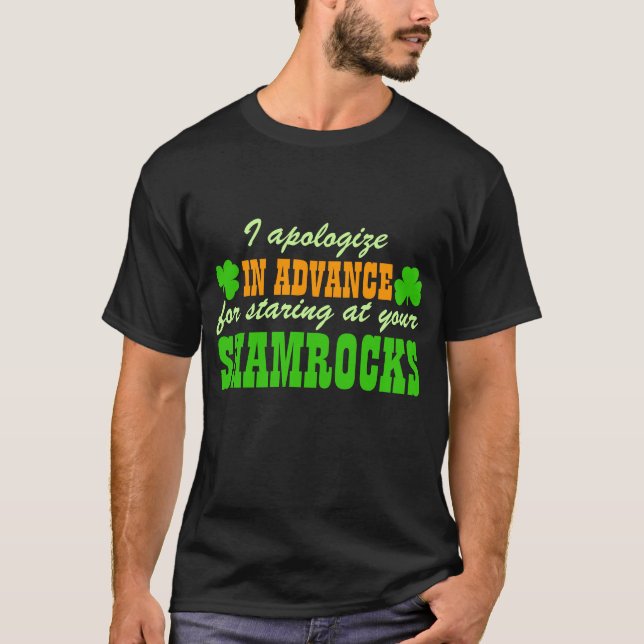 T-shirt Regarder fixement vos shamrocks (Devant)