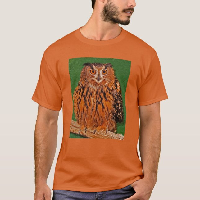 T-shirt Regarder le hibou fixement (Devant)