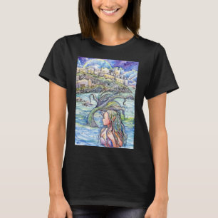 T-shirt Regarder l'Imaginaire Mermaid Art