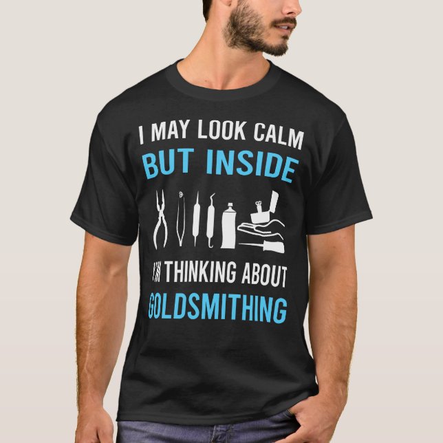 T-shirt Regardez Calme Orfèvrerie Orfèvre (Devant)