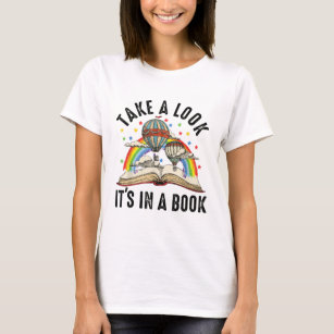 T-shirt Regardez, c'est dans un livre - Livres Arc-en-ciel