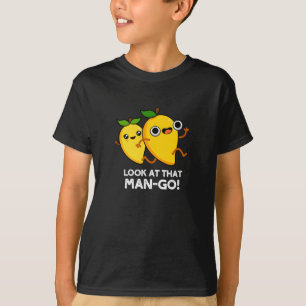 T-shirt Regardez Cet Homme-go Funny Fruit Pun Dark BG