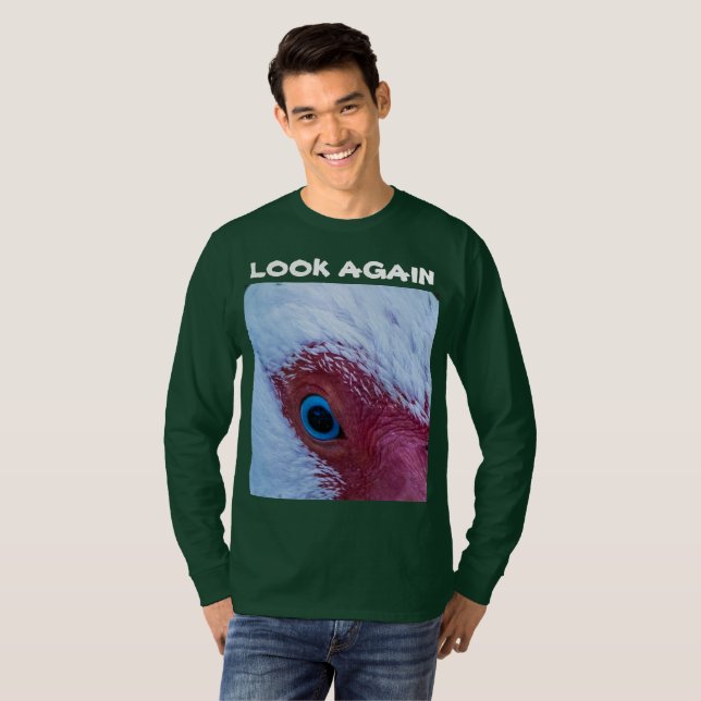 T-shirt Regardez encore homme manche longue (Devant entier)