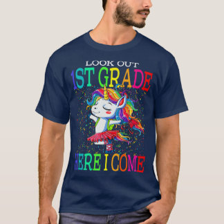 T-shirt Regardez La 1ère Année Ici Je Reviens À Unicorne