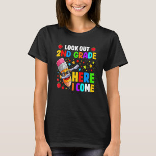 T-shirt Regardez La 2e Année Ici Je Reviens À L'École Teac