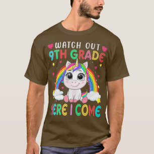 T-shirt Regardez La 9e Année Ici Je Reviens À L'École Uni