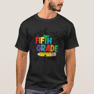 T-shirt Regardez La Cinquième Année Ici Je Reviens Crayon