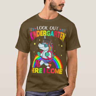 T-shirt Regardez La Maternelle Ici Je Viens Drôle Unicorn