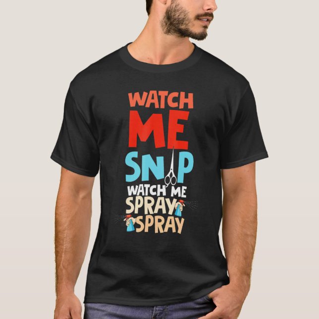 T-shirt Regardez-moi Snip Regardez-moi Spray Spray Chien G (Devant)