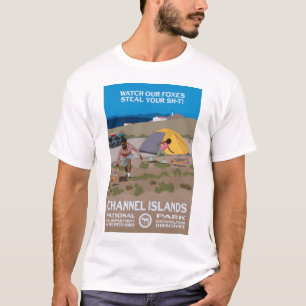 T-shirt Regardez nos renards voler vos affaires ! - Île Ch