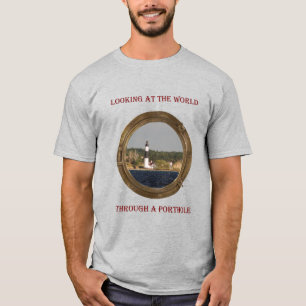 T-shirt Regardez par la chemise d'image de hublot