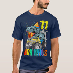 T-shirt Regardez qui est 11e anniversaire Monster Truck Di
