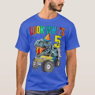 T-shirt Regardez qui est 5e anniversaire Monster Truck Din